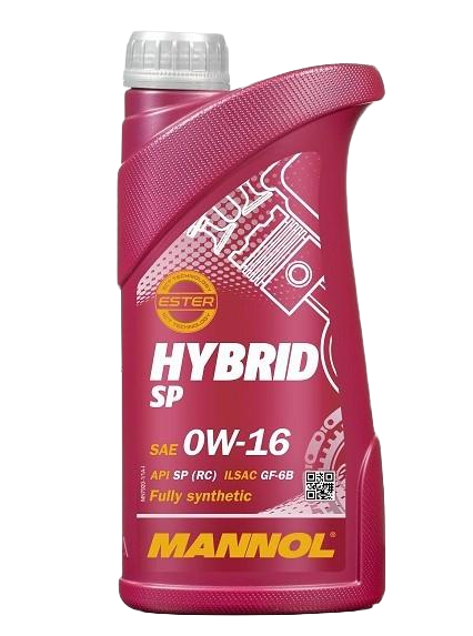 Моторное масло Mannol Hybrid SP 0W16, 1л